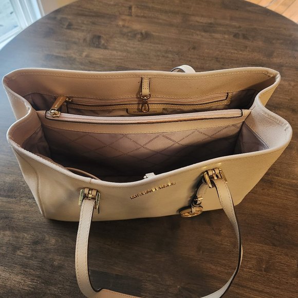 Michael Kors Tote Bag - Neutral Tan Color - Picture 7 of 15